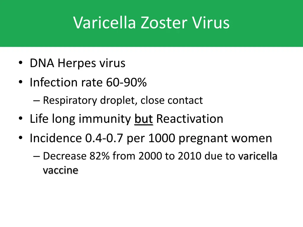 varicella zoster virus