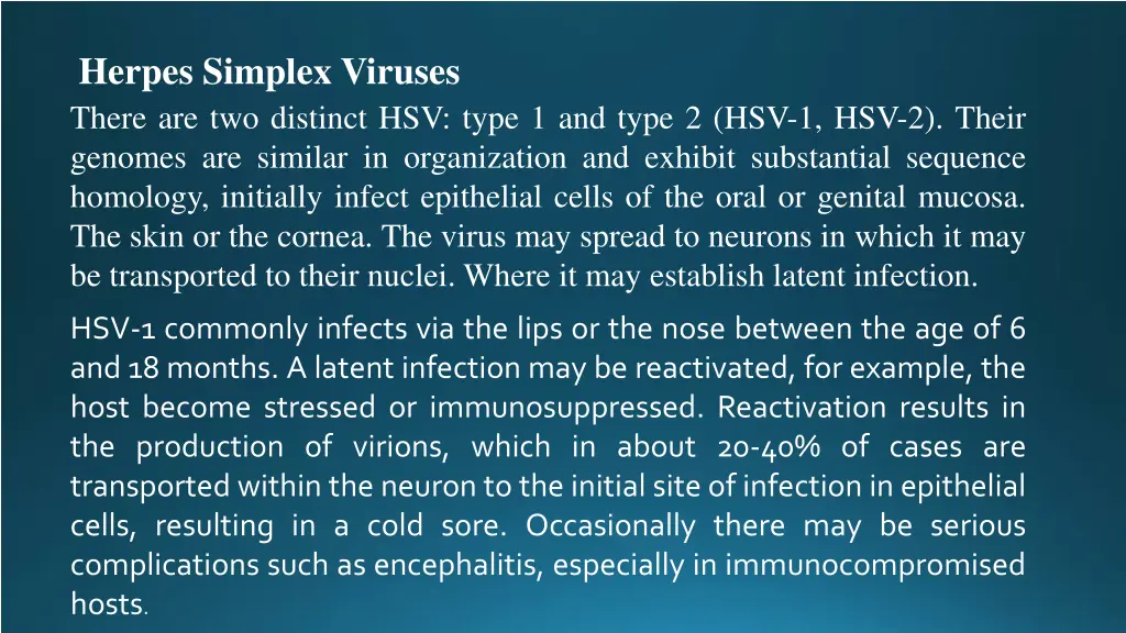 herpes simplex viruses there are two distinct