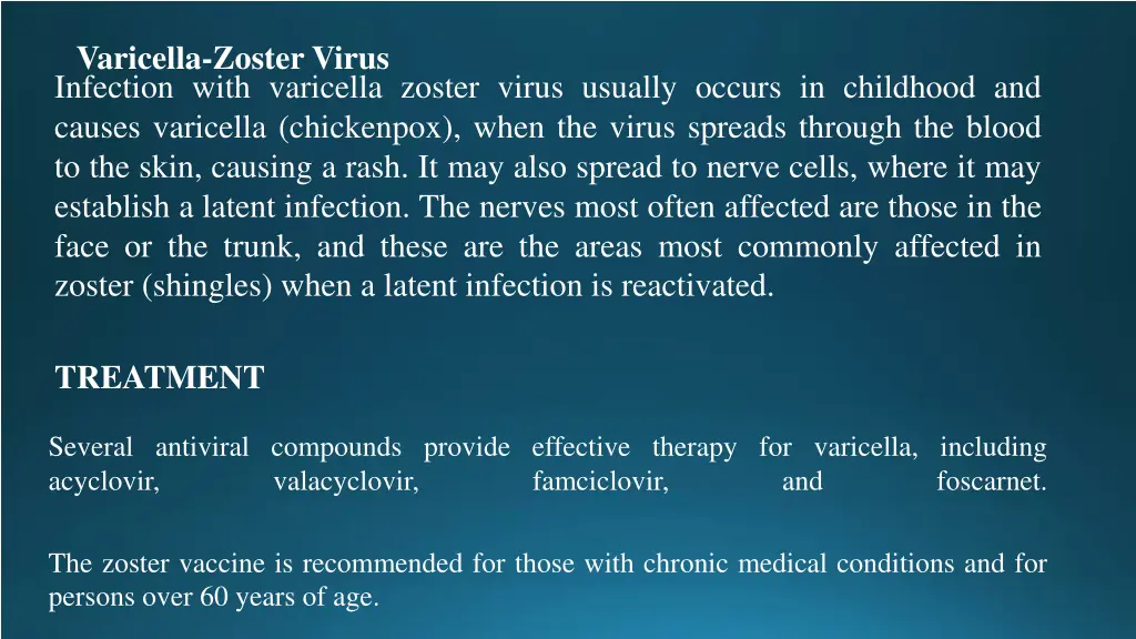 varicella zoster virus infection with varicella