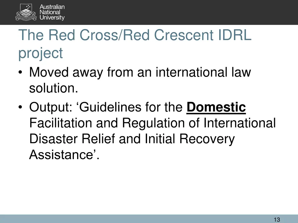 the red cross red crescent idrl project moved