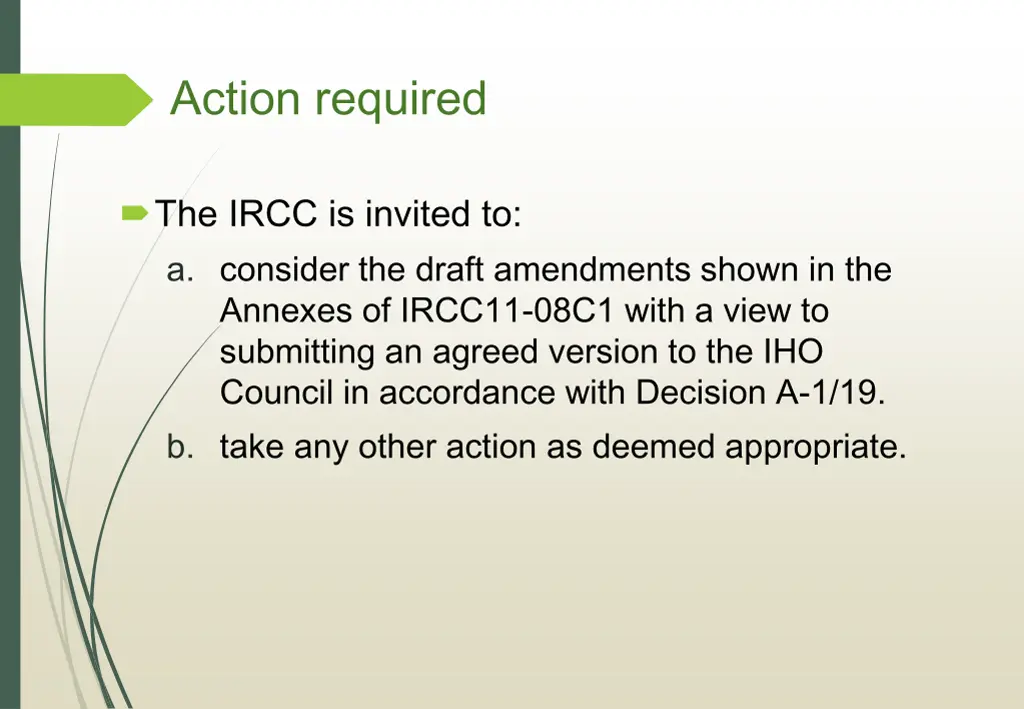 action required