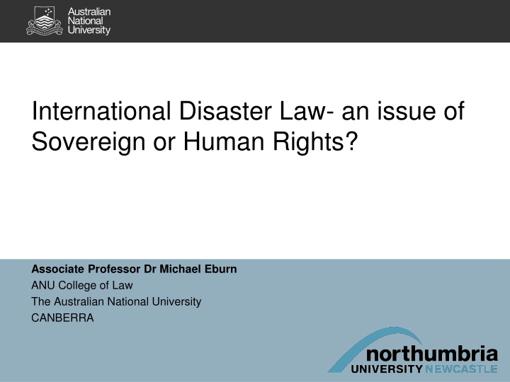 international disaster law an issue of sovereign