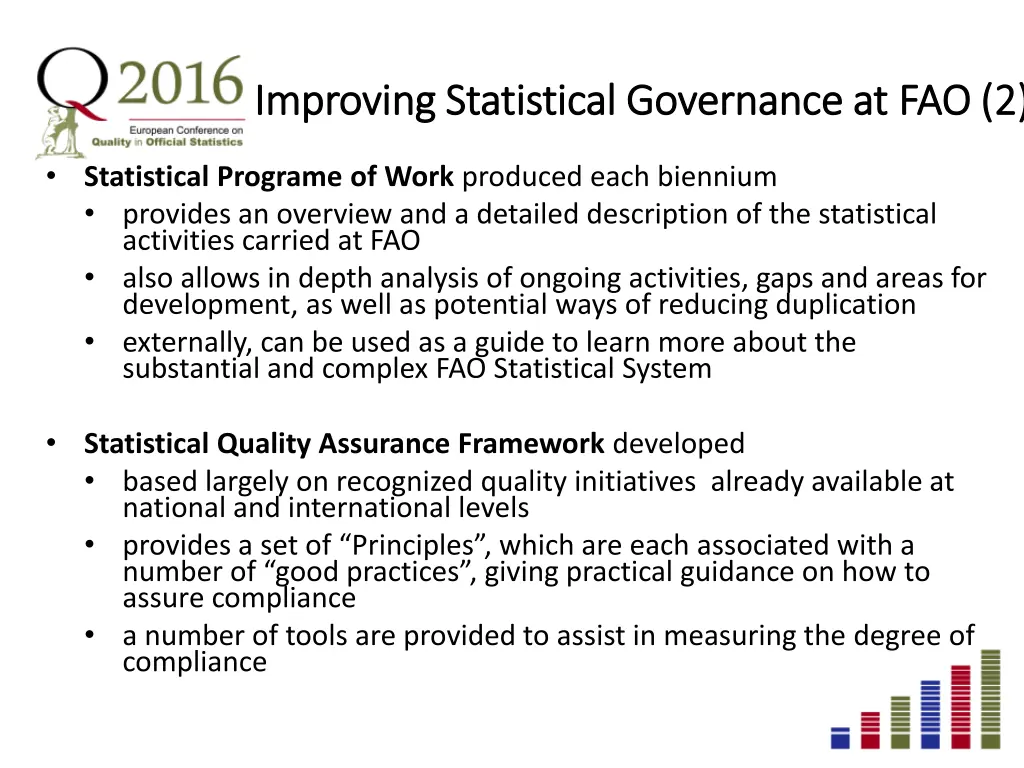 improving statistical governance at improving