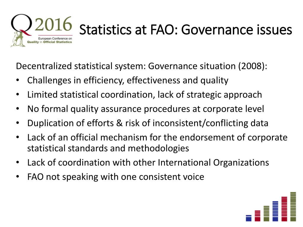 statistics at fao statistics at fao governance
