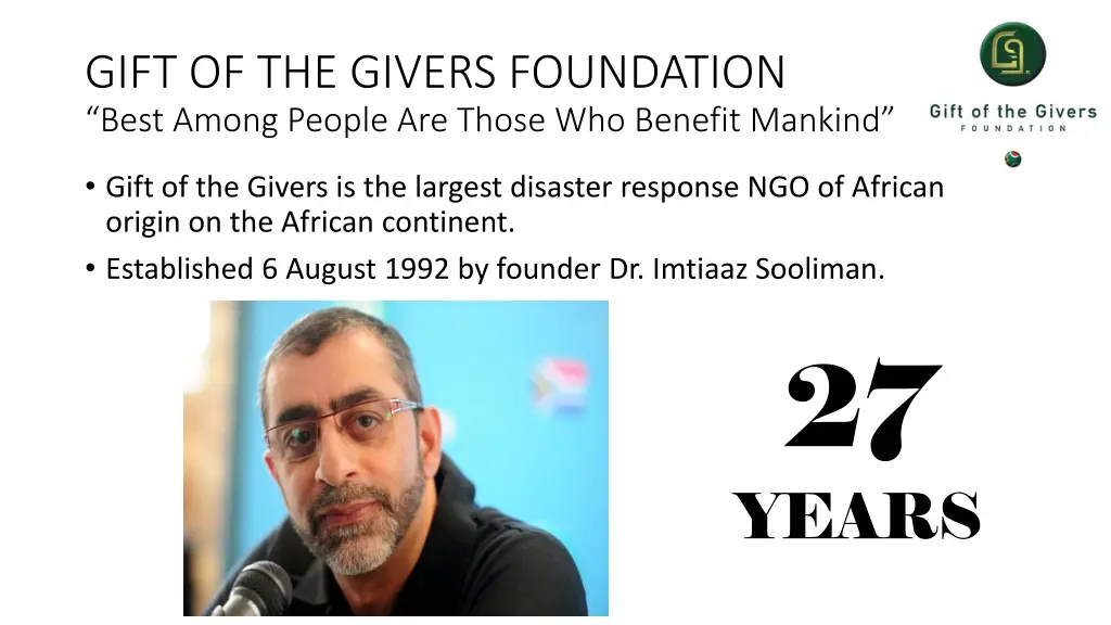 gift of the givers foundation best among people
