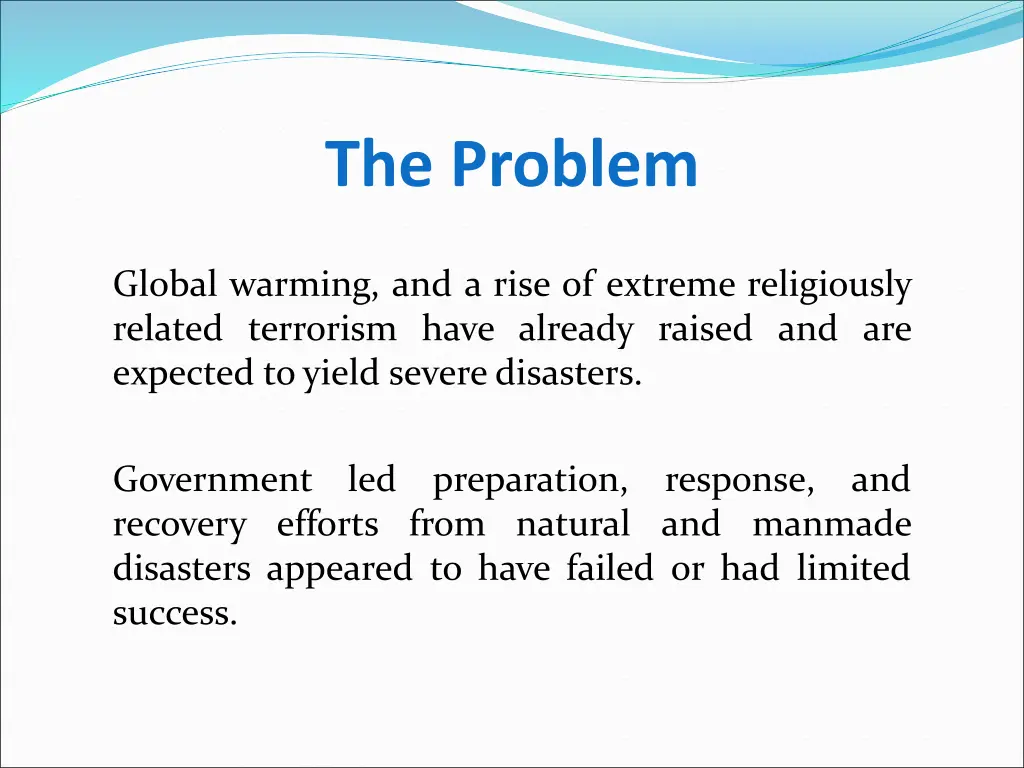 the problem