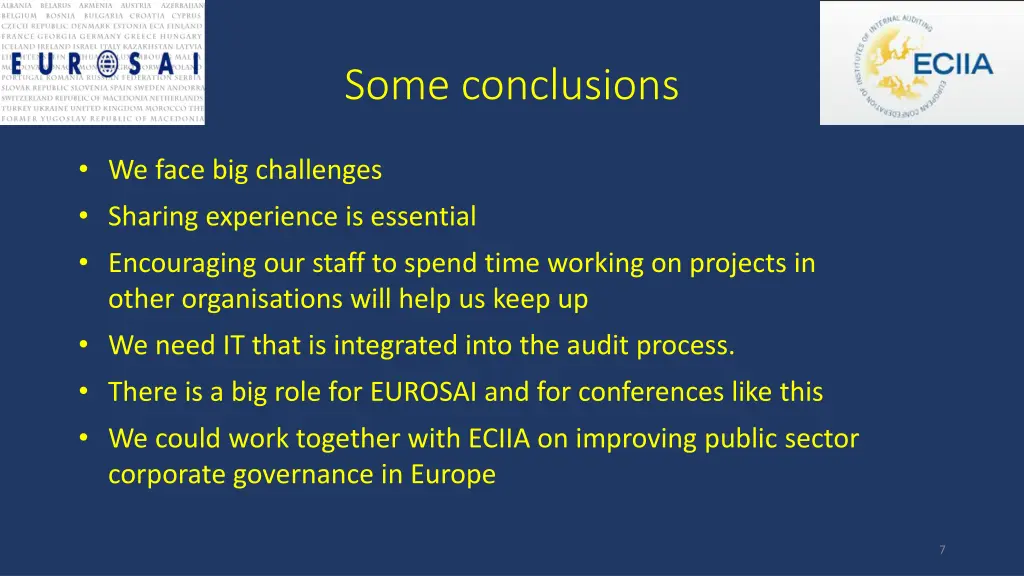 some conclusions