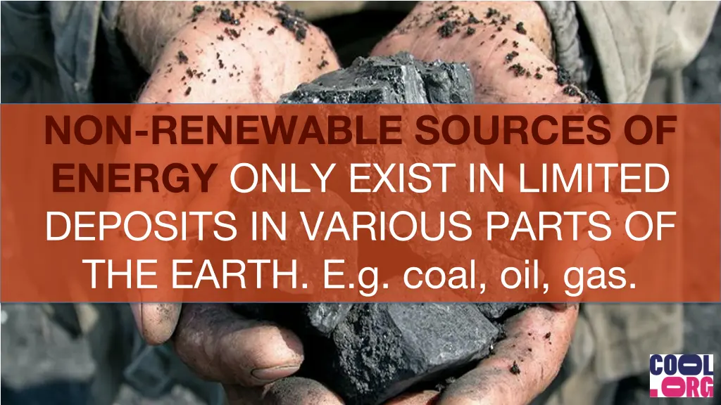 non renewable sources of energy only exist