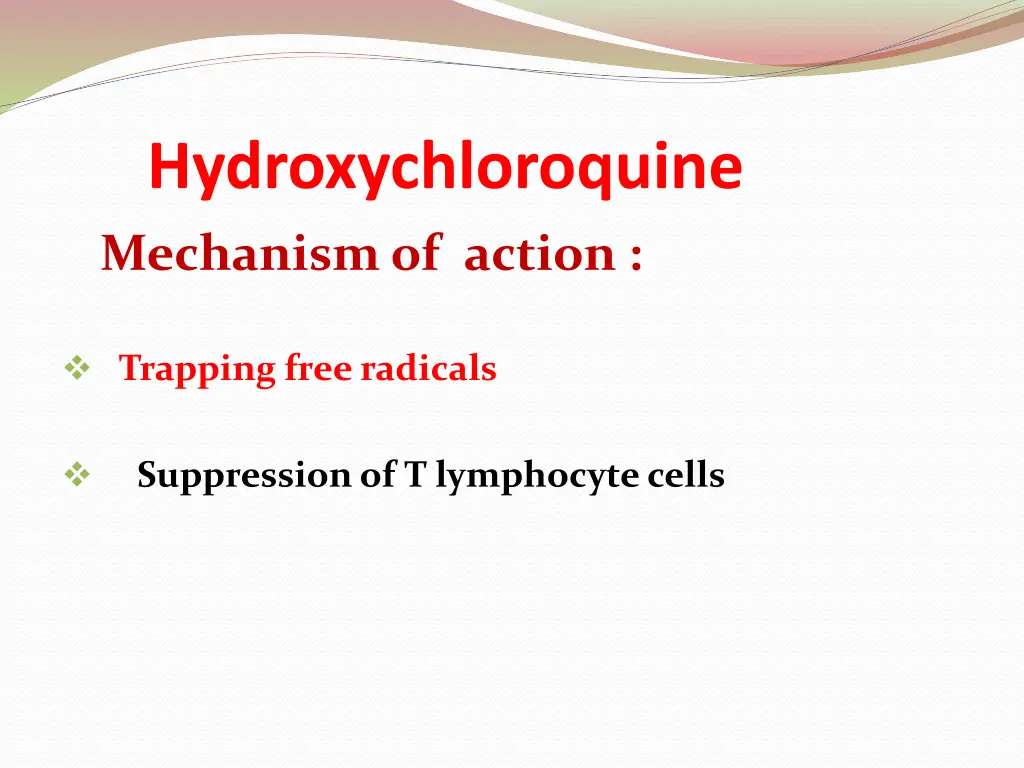 hydroxychloroquine mechanism of action