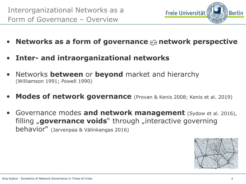 interorganizational networks as a form