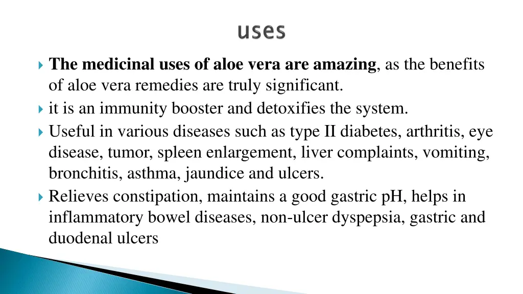 the medicinal uses of aloe vera are amazing