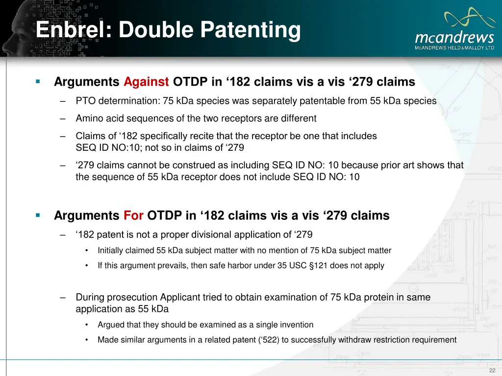 enbrel double patenting 6