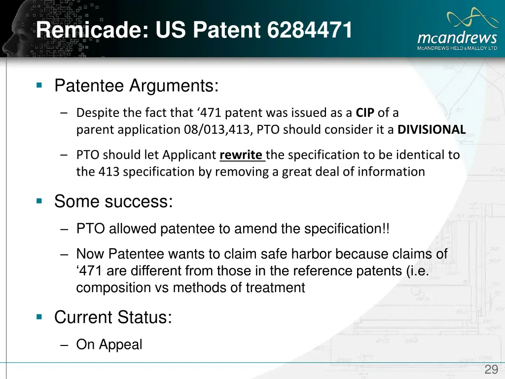 remicade us patent 6284471 3