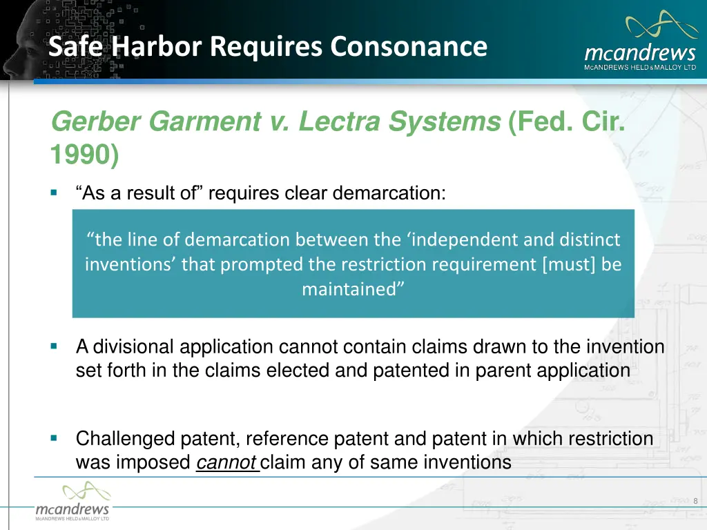 safe harbor requires consonance