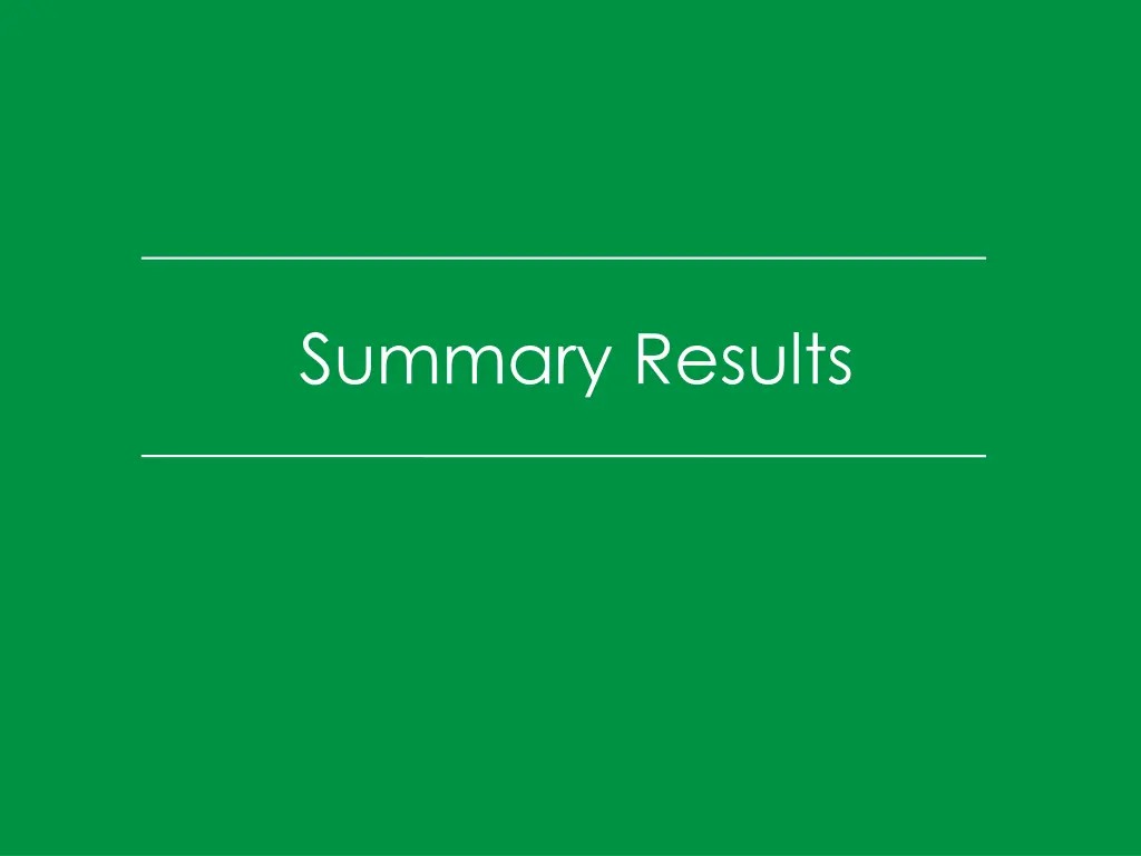 summary results