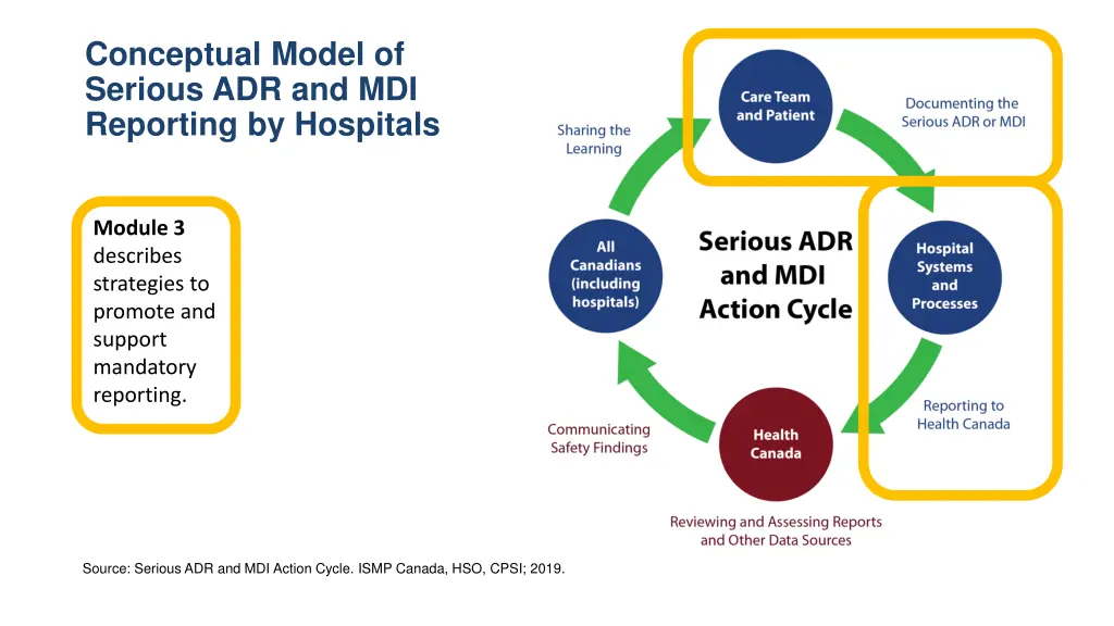 conceptual model of serious adr and mdi reporting