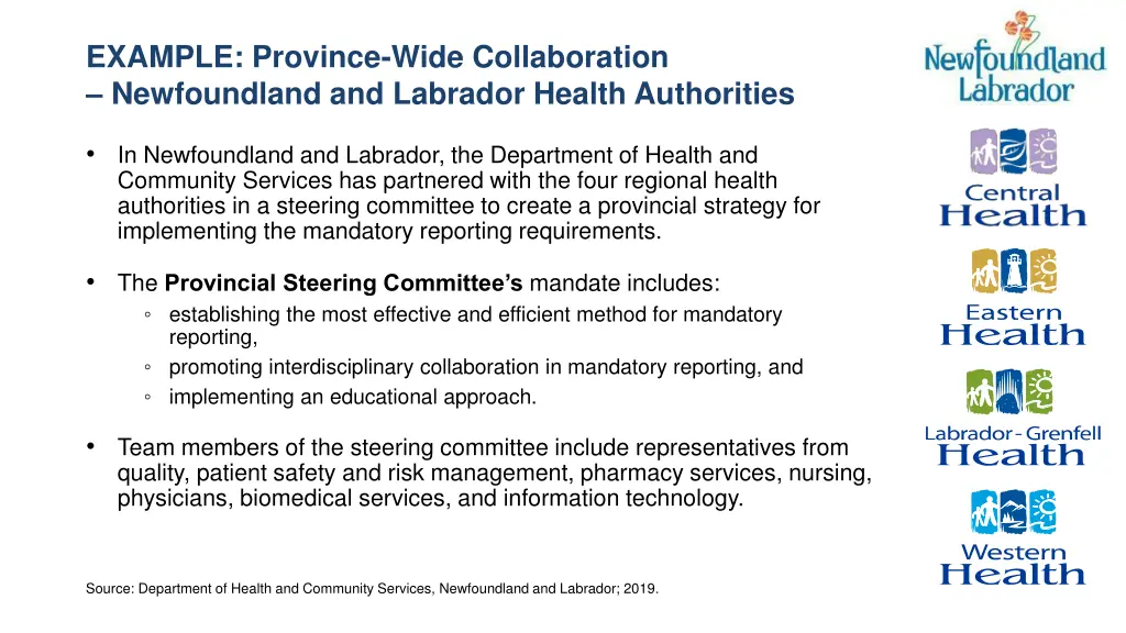example province wide collaboration newfoundland