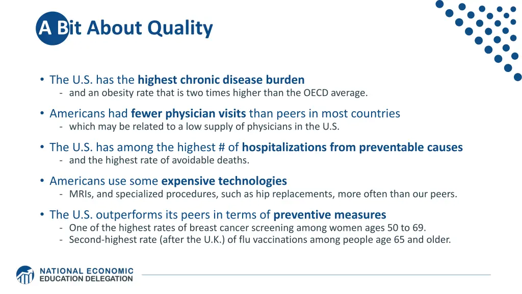 a bit about quality