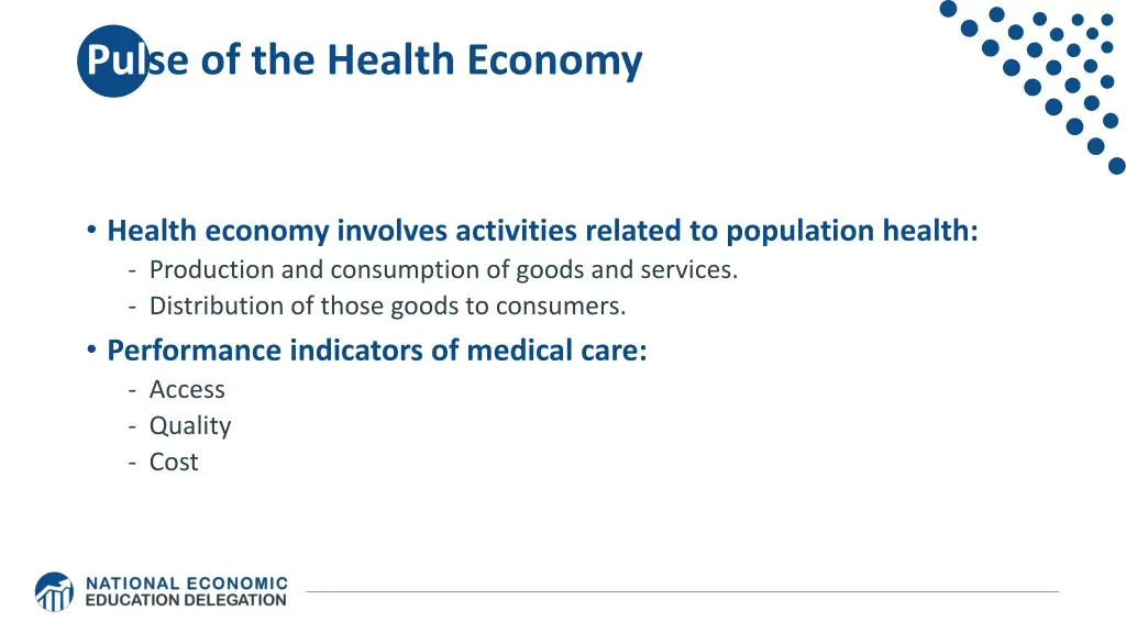 pulse of the health economy 1