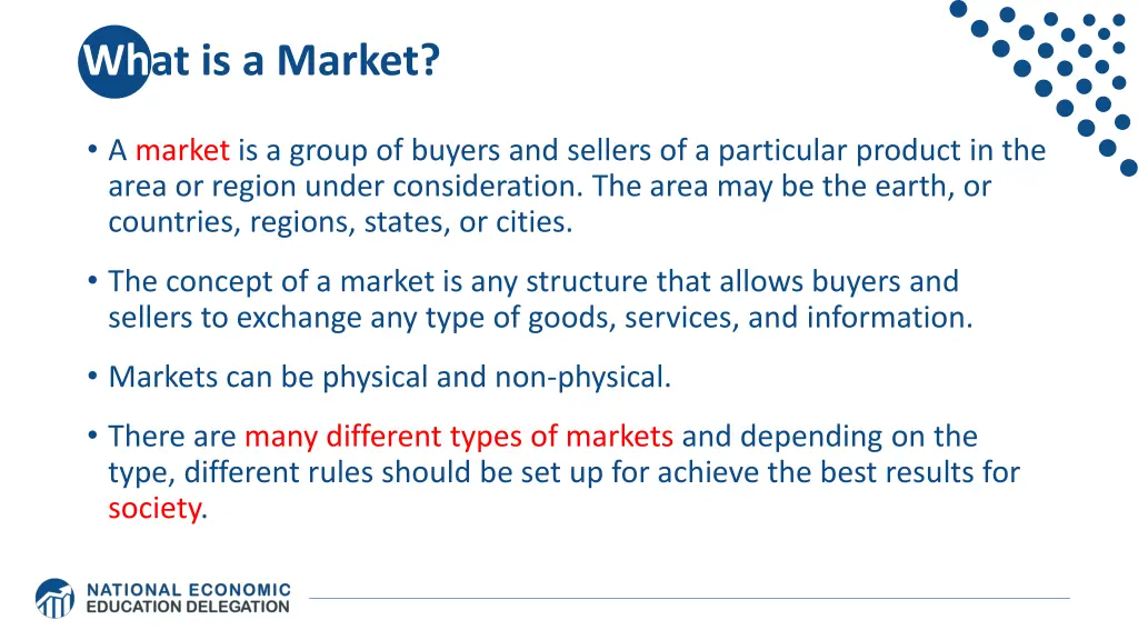 what is a market