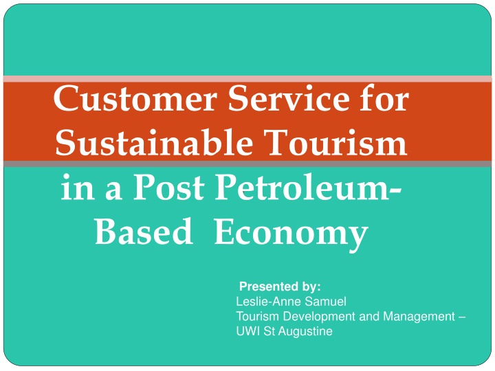 customer service for sustainable tourism