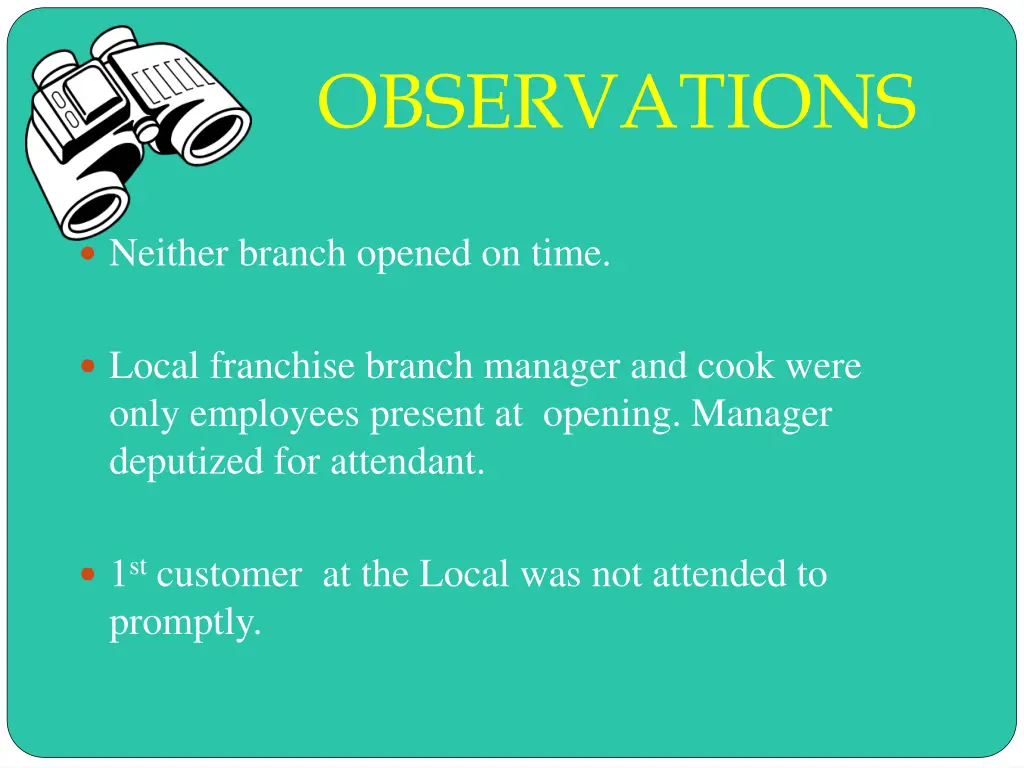 observations
