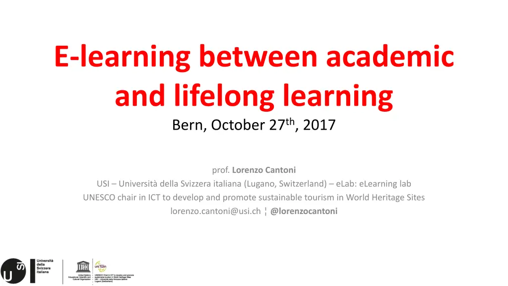 e learning between academic and lifelong learning 1