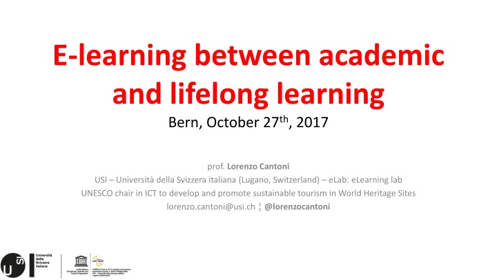 e learning between academic and lifelong learning