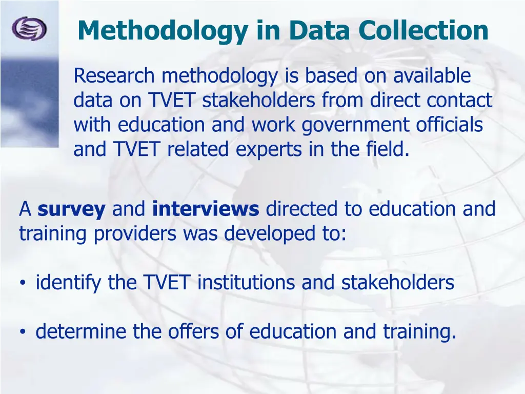 methodology in data collection