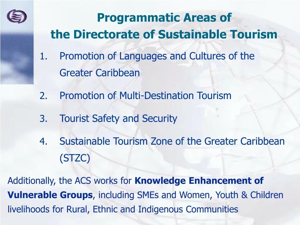 programmatic areas of the directorate