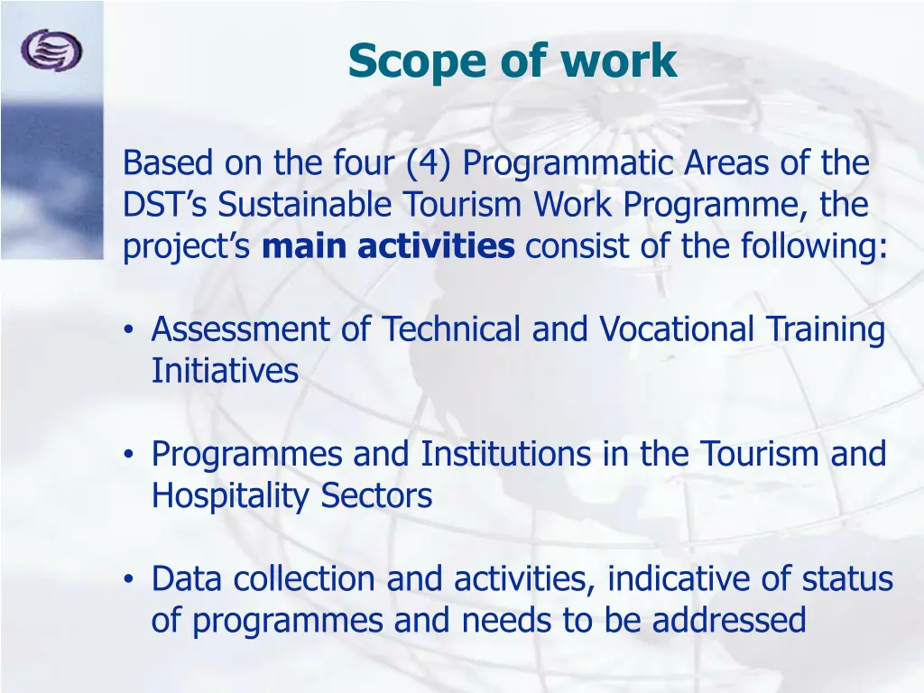 scope of work