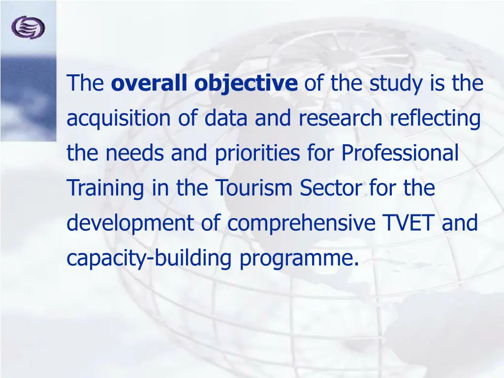 the overall objective of the study