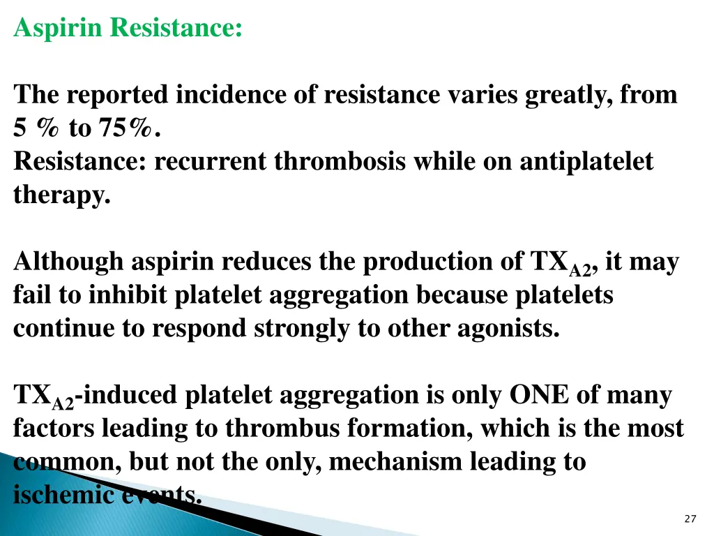 aspirin resistance