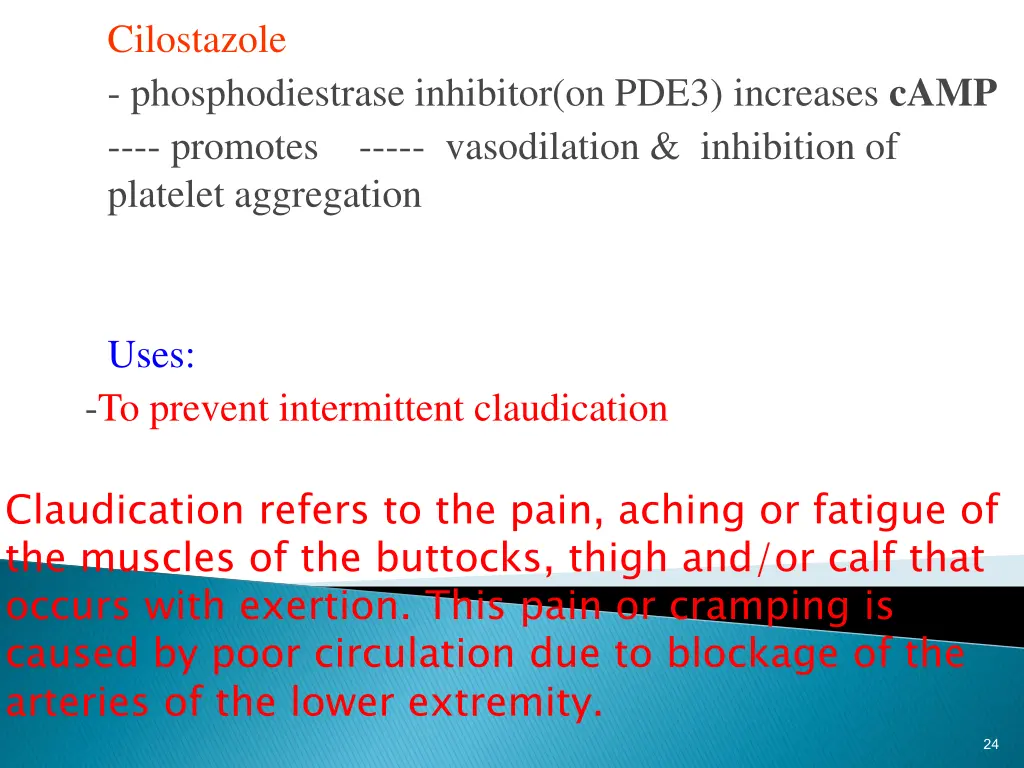 cilostazole phosphodiestrase inhibitor on pde3