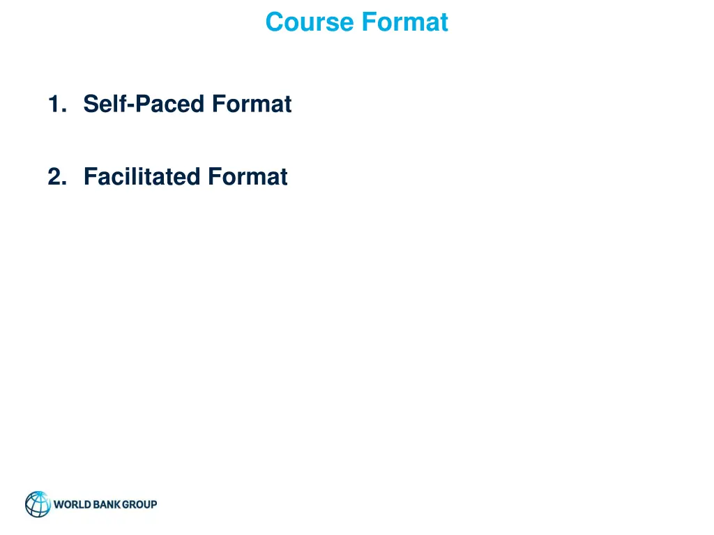 course format