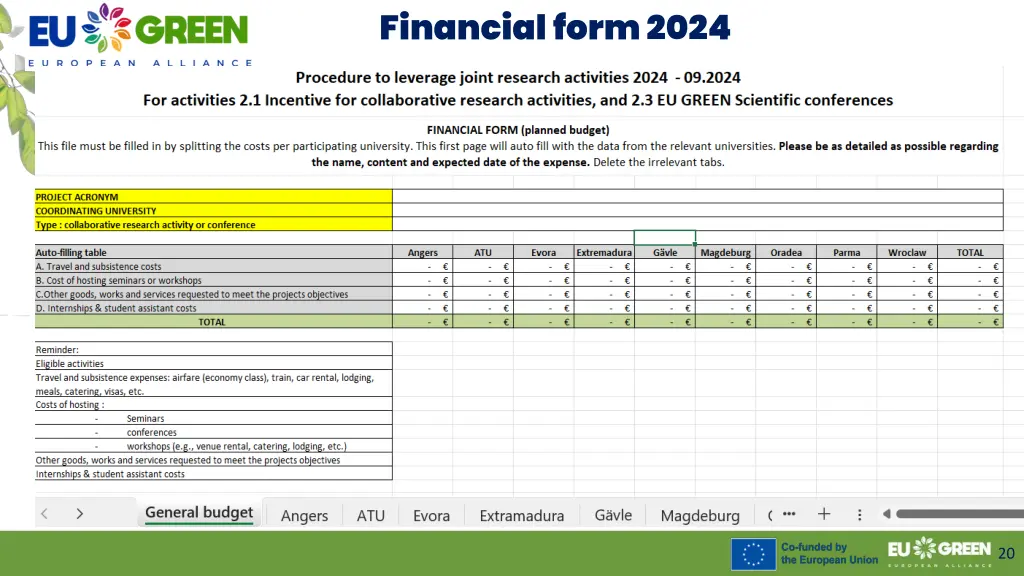 financial form 2024