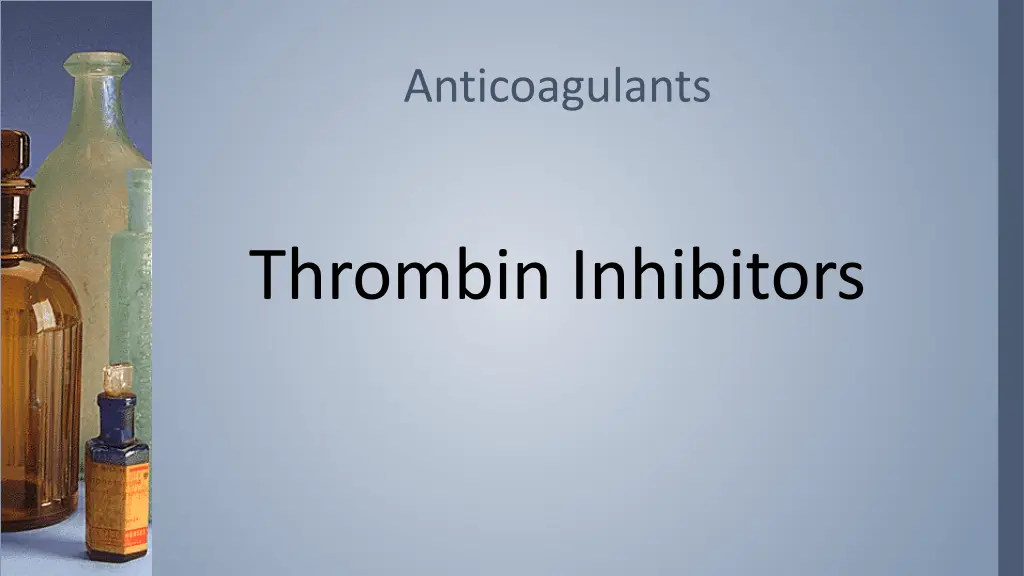 anticoagulants 12