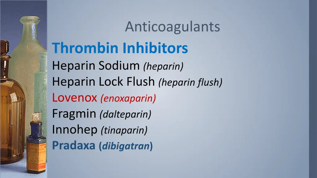 anticoagulants 16