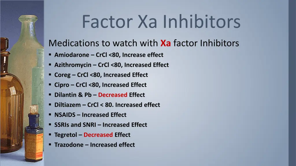 factor xa inhibitors 1