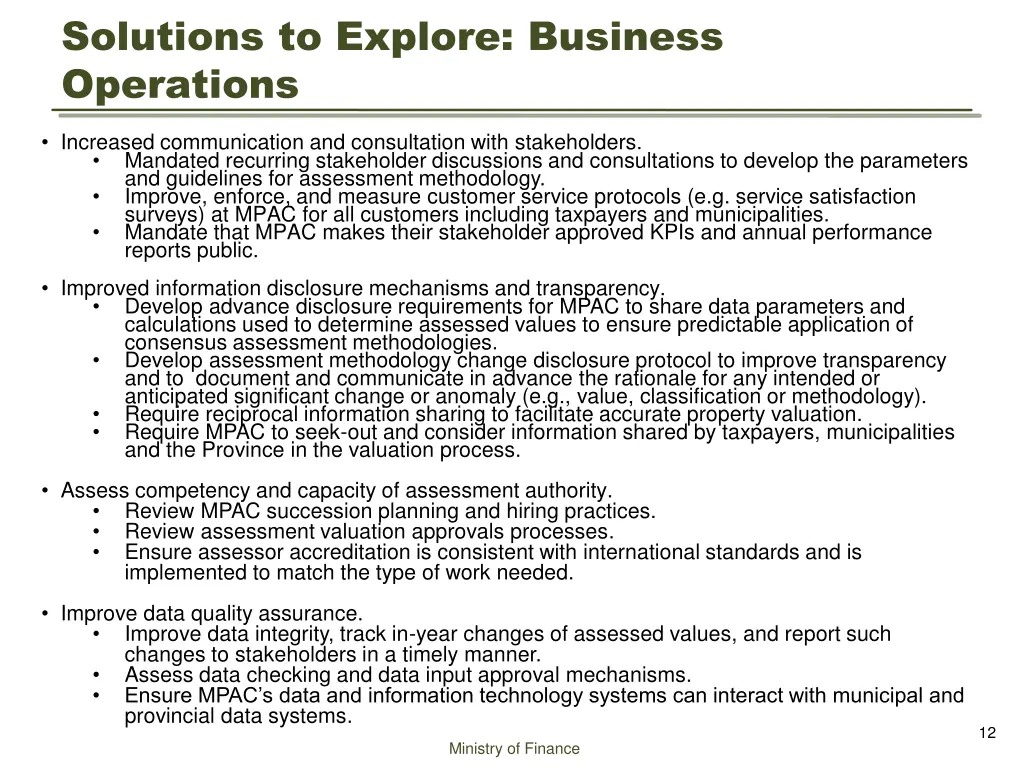 solutions to explore business operations