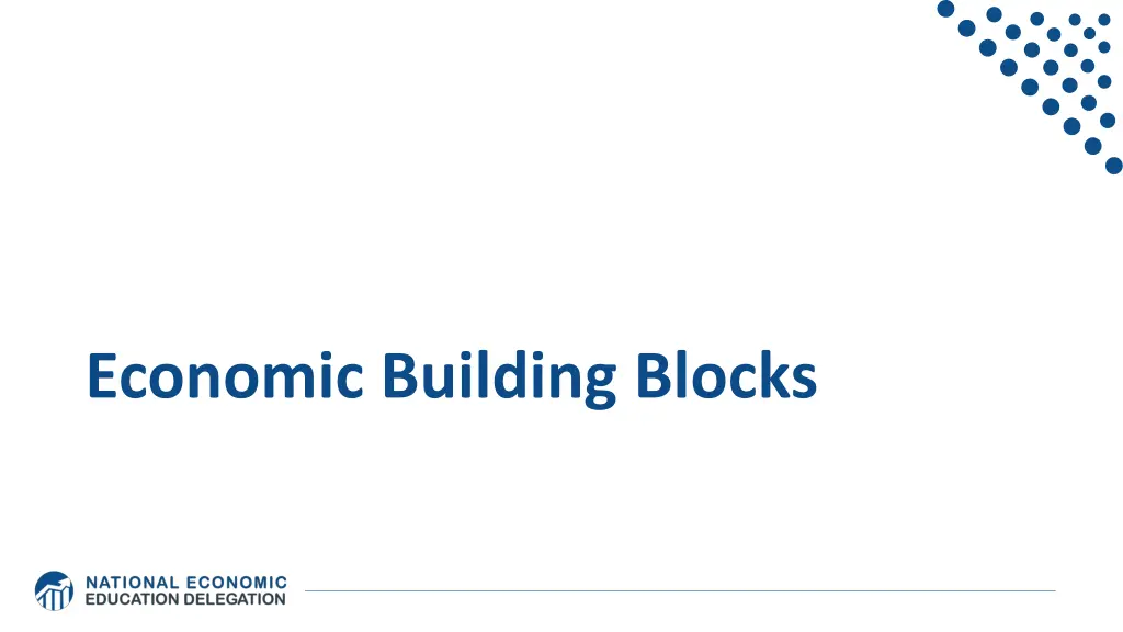 economic building blocks