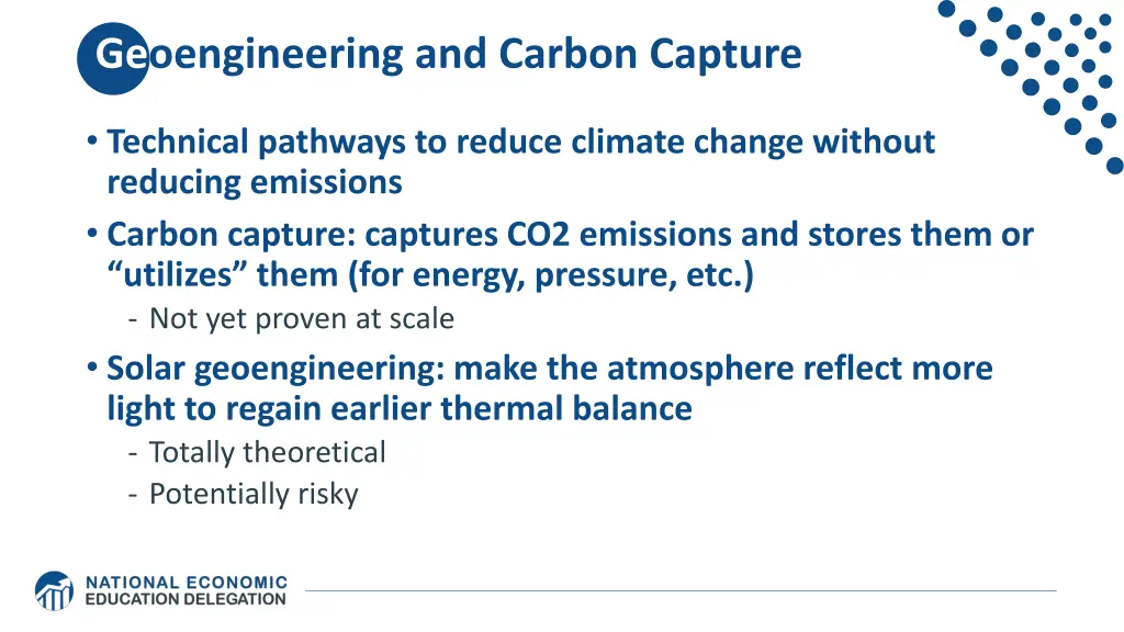 geoengineering and carbon capture