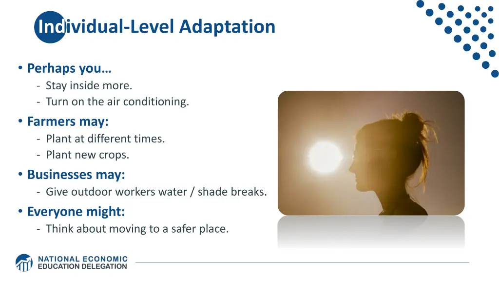 individual level adaptation