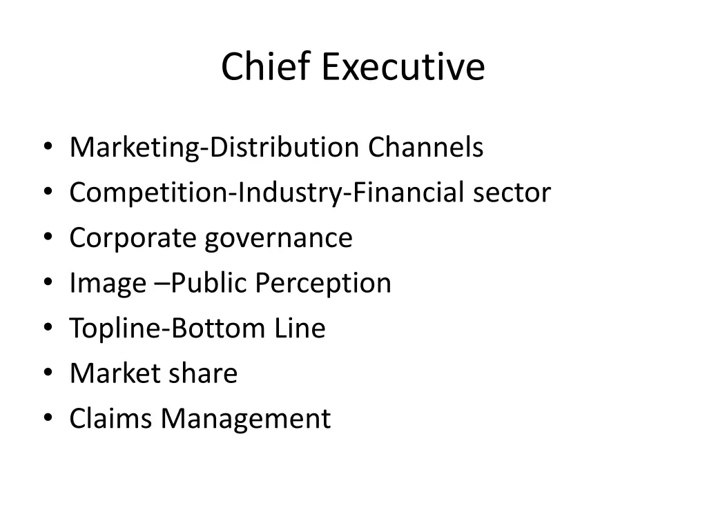 chief executive