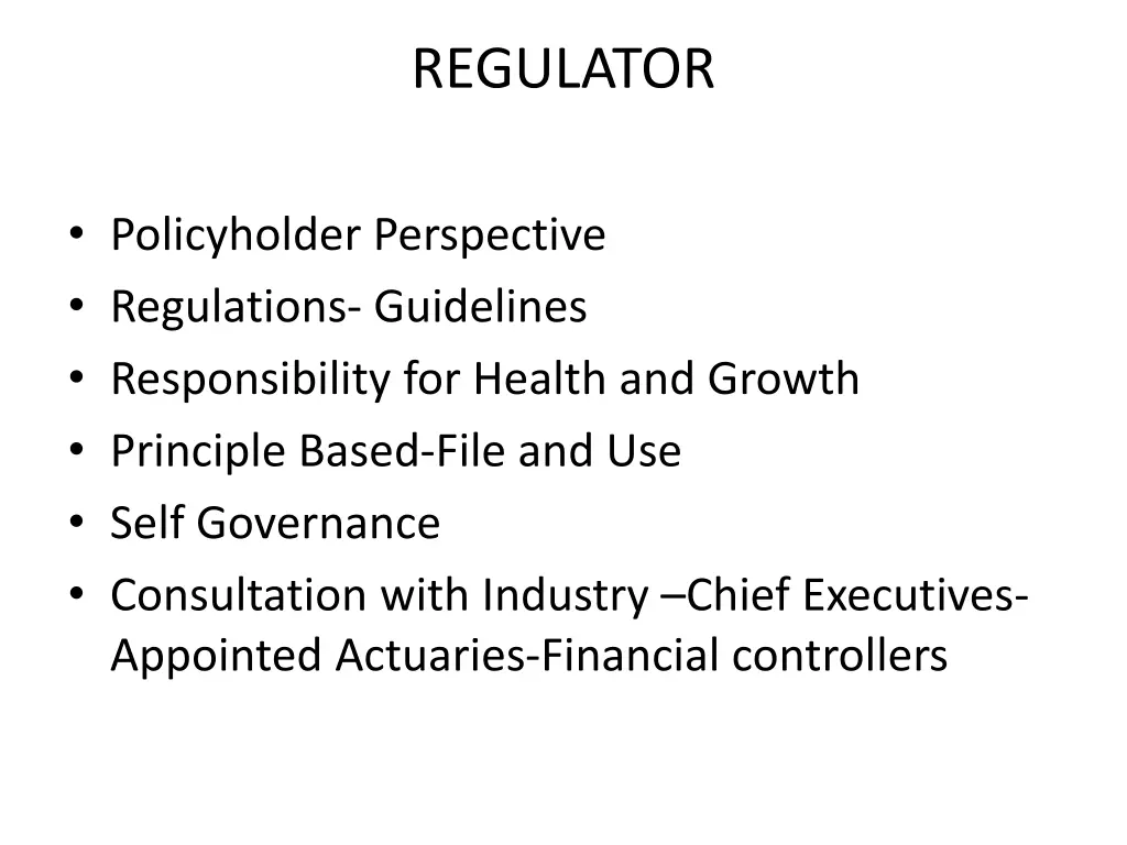 regulator