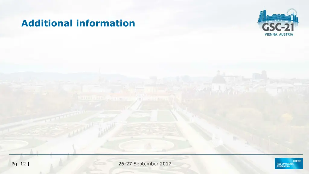 additional information