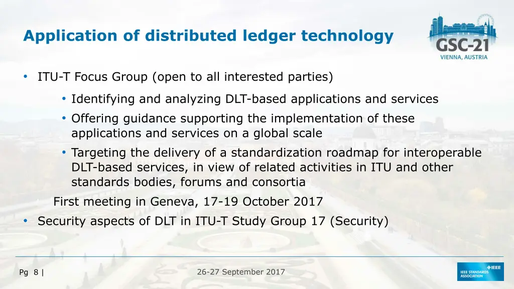 application of distributed ledger technology