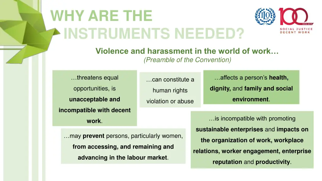 why are the instruments needed