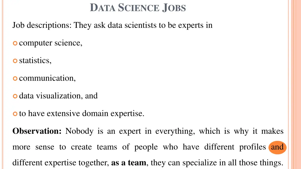d ata s cience j obs