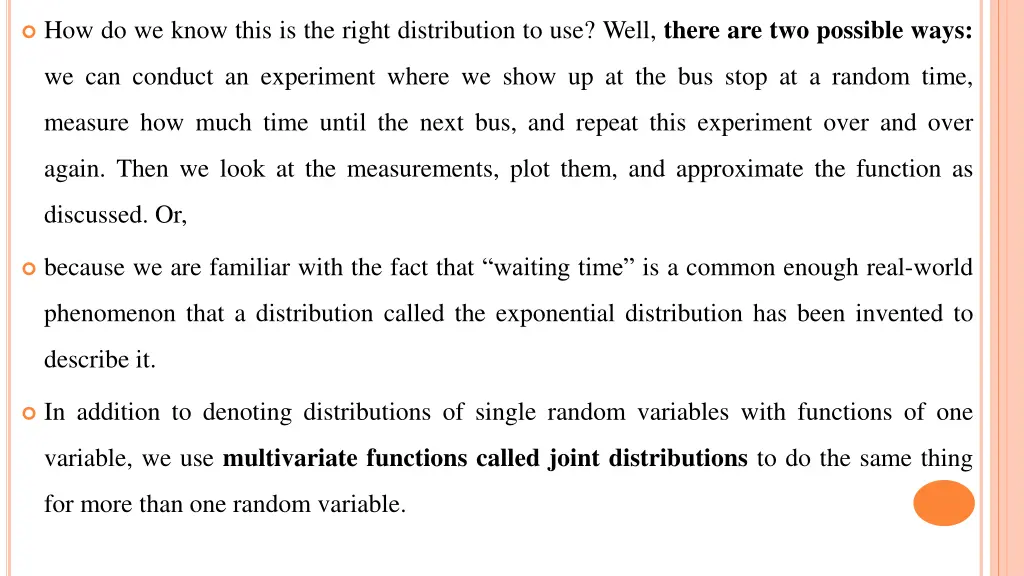 how do we know this is the right distribution